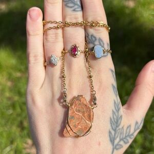 Leopard jasper interchangeable necklace